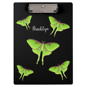 Carpeta De Pinza Ilustracion personalizado Luna Moth