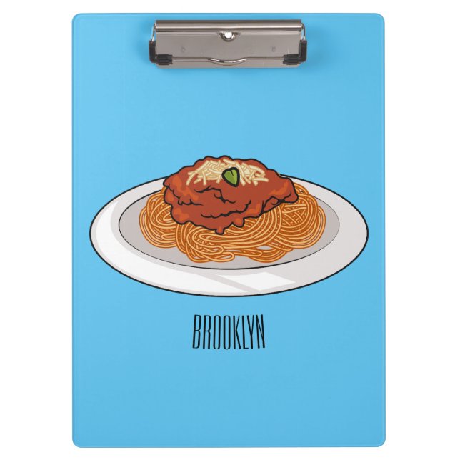 Carpeta De Pinza Ilustracion personalizado Spaghetti (Anverso)
