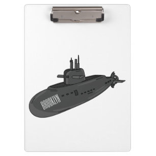 Carpeta De Pinza Ilustracion personalizado submarino