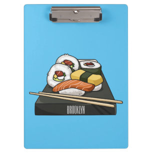 Carpeta De Pinza Ilustracion personalizado Sushi