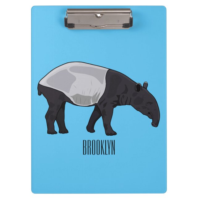 Carpeta De Pinza Ilustracion personalizado Tapir (Anverso)