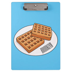 Carpeta De Pinza Ilustracion Waffle personalizado