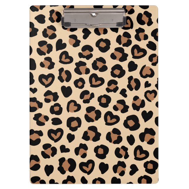 Carpeta De Pinza Impresión animal, leopardo marrón, puntos de chita (Anverso)