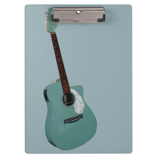 Carpeta De Pinza Impresión artística de guitarra (Anverso)