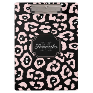 Carpeta De Pinza Impresión Cute Leopard