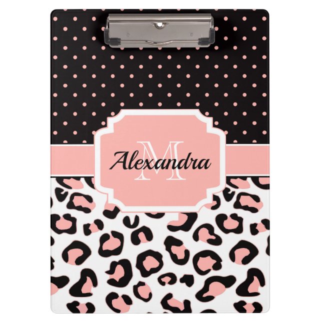 Carpeta De Pinza Impresión Cute Leopard (Anverso)