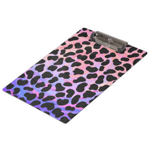 Carpeta De Pinza Impresión dálmata en negro y rosa