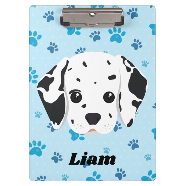 Carpeta De Pinza Impresión Dalmatiana de Blue Paw personalizada (Anverso)