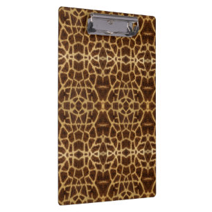 Carpeta De Pinza Impresión de animal de estampado de piel de jirafa