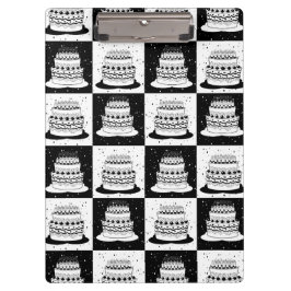 Carpeta De Pinza Impresión de bloques de control de pasteles blanco