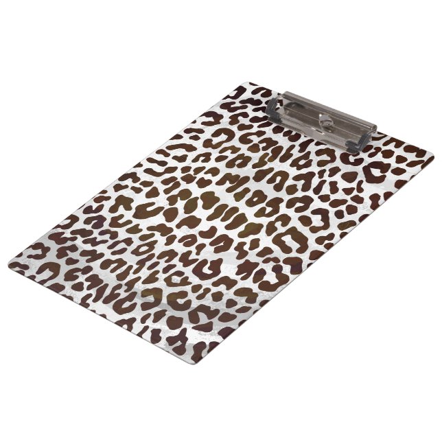 Carpeta De Pinza Impresión de chocolate leopardo (Angular)