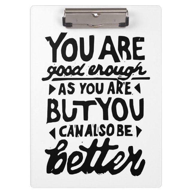 Carpeta De Pinza Impresión de línea de cotización motivadora (Anverso)