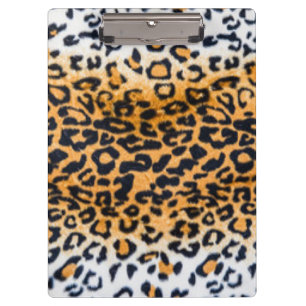 Carpeta De Pinza Impresión del modelo del leopardo