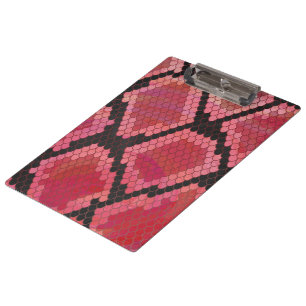 Carpeta De Pinza Impresión negra y roja de serpientes