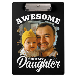 Carpeta De Pinza Impresionante Como Mi Hija Foto Personalizada de P