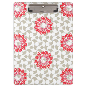 Carpeta De Pinza Impresiones de margarita floral sobre los dientes 