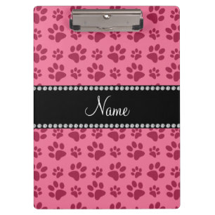 Carpeta De Pinza Impresiones rosadas conocidas personalizadas de la