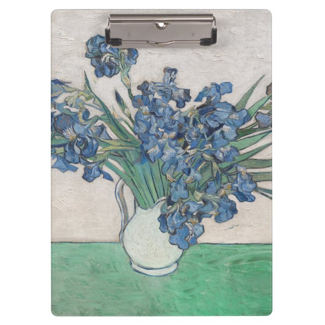 Carpeta De Pinza Impresionismo de la pintura Van Gogh Iris Vase (Anverso)