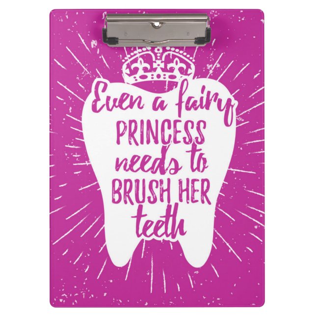 Carpeta De Pinza Incluso dientes de hadas de princesa Needs To (Anverso)