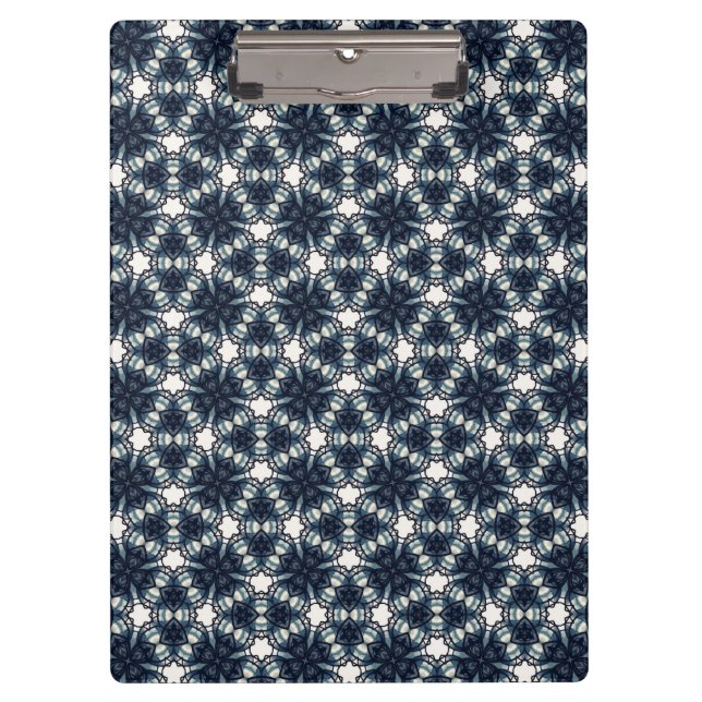 Carpeta De Pinza Indigo Snowflower Lattice (Anverso)