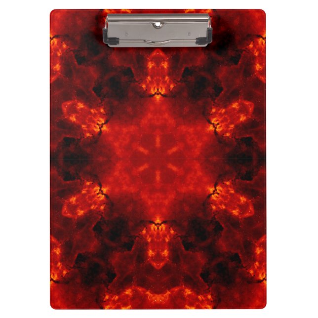 Carpeta De Pinza Inferno Nexus - Fiery Kaleidoscope Art (Anverso)