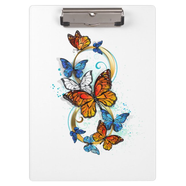 Carpeta De Pinza Infinidad de mariposas monarca (Anverso)