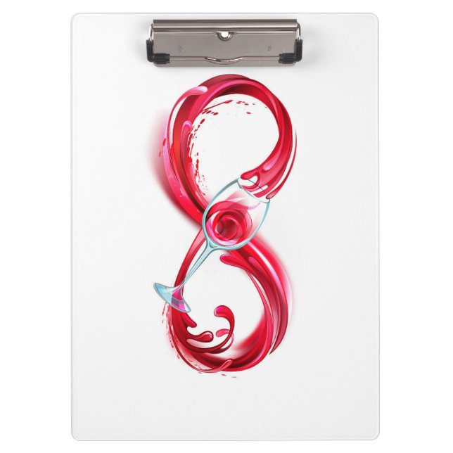 Carpeta De Pinza Infinito con vino Rojo (Anverso)