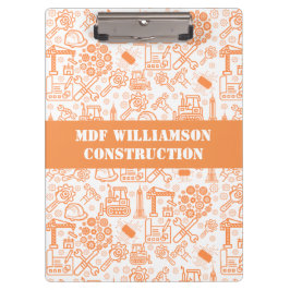 Carpeta De Pinza Ingeniero arquitectónico blanco y marrón