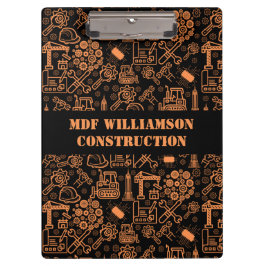 Carpeta De Pinza Ingeniero arquitectónico negro y marrón