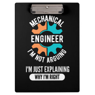 Carpeta De Pinza Ingeniero Mecánico Gracioso, Ingeniería Mecánica