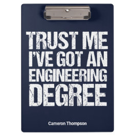 Carpeta De Pinza Ingeniero Personalizado de Graduación de Ingenierí