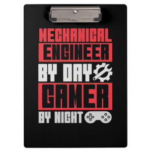 Carpeta De Pinza Ingeniero Por Día Gamer Por Noche
