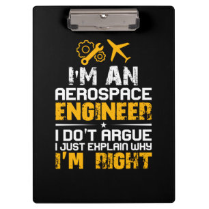 Carpeta De Pinza Ingeniero Soy Un Ingeniero Aeroespacial