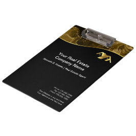 Carpeta De Pinza Inmobiliaria. Estructura. Oro negro