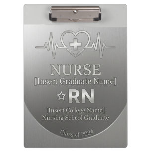 Carpeta De Pinza Insignia personalizada de graduación de enfermera