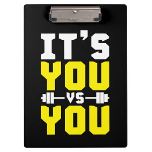 Carpeta De Pinza Inspiración de entrenamiento - Eres tú contra ti -