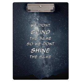 Carpeta De Pinza Inspiración Motivacional de las Estrellas Grind & 