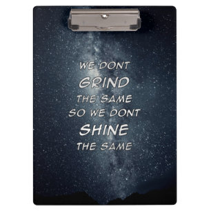 Carpeta De Pinza Inspiración Motivacional de las Estrellas Grind &