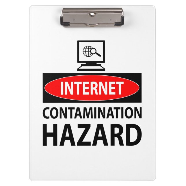 Carpeta De Pinza Internet - peligro de contaminación (Anverso)