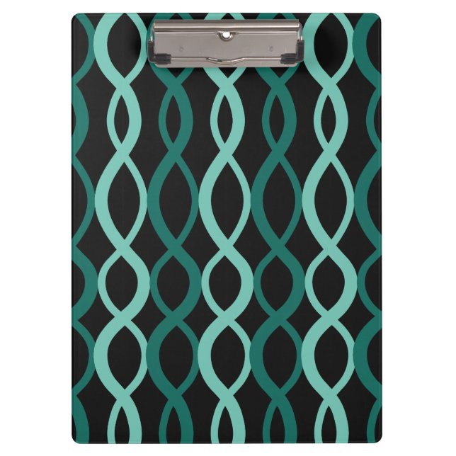 Carpeta De Pinza Interwoven Geometric Pattern-Moderno Office (Anverso)