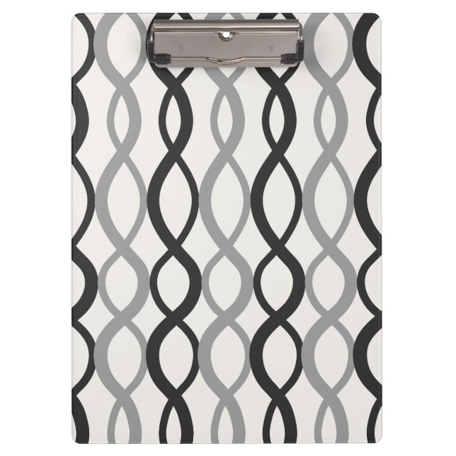 Carpeta De Pinza Interwoven Geometric Pattern-Moderno Office (Anverso)