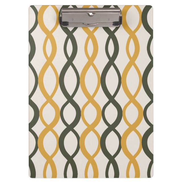 Carpeta De Pinza Interwoven Geometric Pattern-Moderno Office (Anverso)