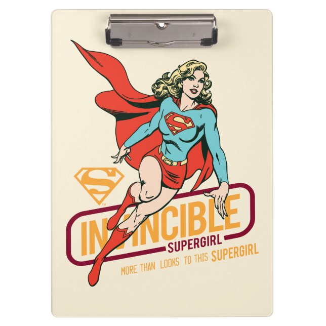 Carpeta De Pinza Invincible Supergirl Retro Graphic (Anverso)