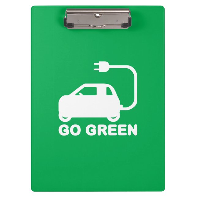 Carpeta De Pinza Ir Verde ~ Conducir autos eléctricos (Anverso)
