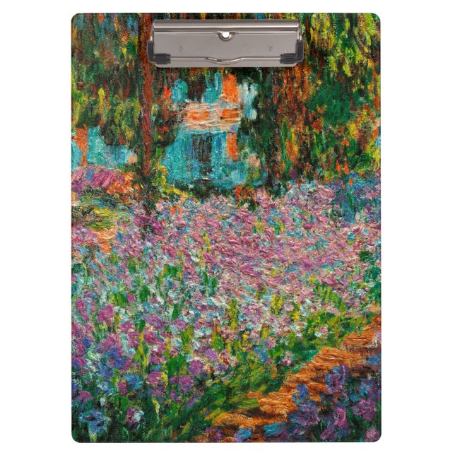 Carpeta De Pinza Iris Jardín Monet Giverny flores (Anverso)