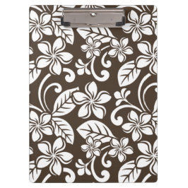 CARPETA DE PINZA ISLAND PLUMERIA (CAFÉ MARRÓN)