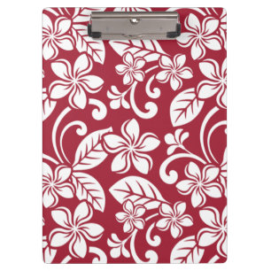 CARPETA DE PINZA ISLAND PLUMERIA (CARDINAL RED)