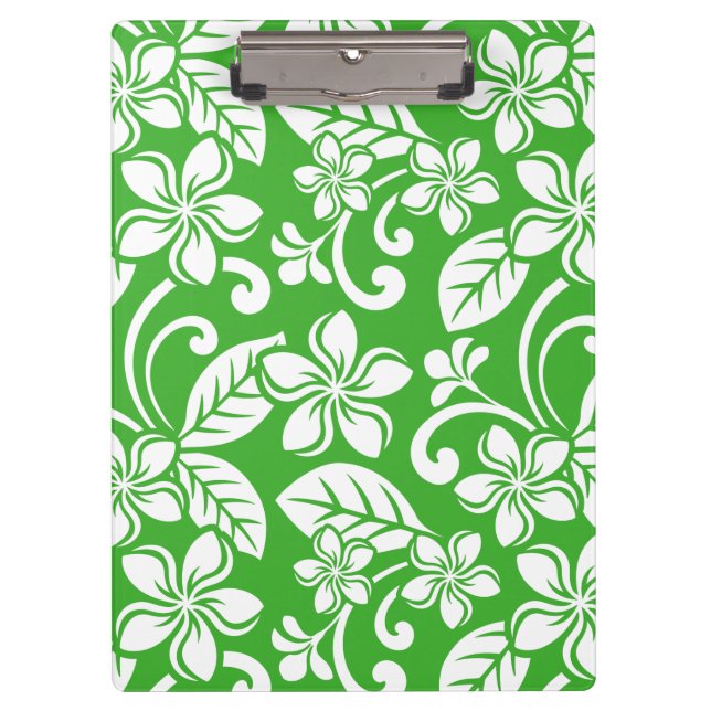 CARPETA DE PINZA ISLAND PLUMERIA (CITRUS GREEN) (Anverso)