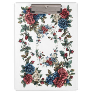 Carpeta De Pinza Jardín Americano Rosas Patrióticas