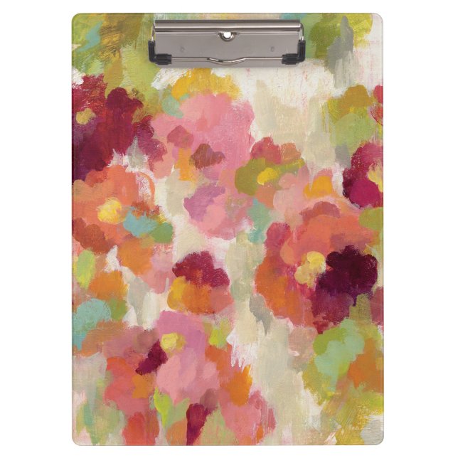 Carpeta De Pinza Jardín coralino y esmeralda (Anverso)